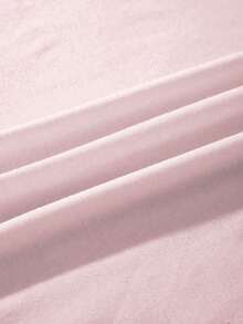 牛奶丝常规T恤，休闲时尚，适合日常穿着 - 粉色 - 查看 5