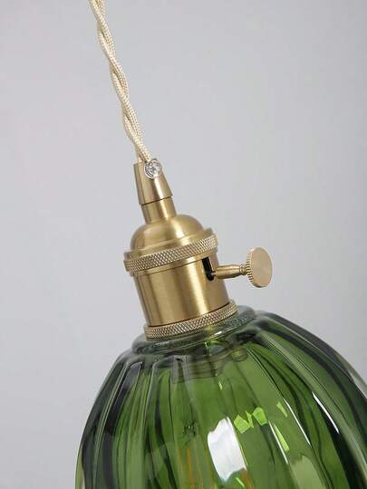 1pc Vintage Glass Wand Lamp Adjustable Arm Tulip Shade, E27 Base, Fixed Wiring, Bedside, Corridor, Bathroom Spiegel Front, ation, Bulb Not Included view 6