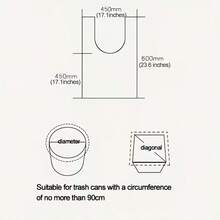 100pcs Black Garbage Bags, Made Of Durable PE Material, With Handles And Tear Lines.