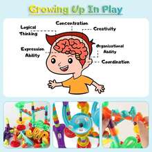 1pc/Lot Random Color Trajectory Ball Sliding Blocks, 3d Puzzle Building Blocks, Great For Christmas/Halloween/, Creative/Novelty Toys And Stress Relief Toys,Marble Run,Marbles,Educational Toys,Kids Tunnel,Fun Run,Ball Puzzle,Marble Run,Marbles,Ball - Orbital ball building blocks - View 8