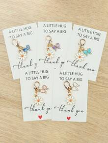 Bộ 12 móc khóa hình bướm và hoa cúc mini dễ thương, nhiều màu sắc, thích hợp làm mặt dây chuyền túi xách, dây đeo túi xách, trang trí túi xách, thiết kế chủ đề động vật thời trang, hoàn hảo cho phụ kiện túi xách, móc khóa, móc khóa xe hơi, món quà lý tưởng cho các dịp lễ, Ngày của Mẹ, Ngày của Cha, tựu trường, tốt nghiệp. - Nhiều màu - Xem 13