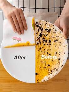 800张/卷 超细纤维厨房用纸巾卷 多功能柔软厚实吸水抹布 抹布套装 神奇玻璃清洁布 可撕式清洁纸巾 吸水不脱落 不留水渍 适用于日常烹饪烘焙 汽车清洁 厨房用具清洁 浴室镜面清洁布 家用清洁用品