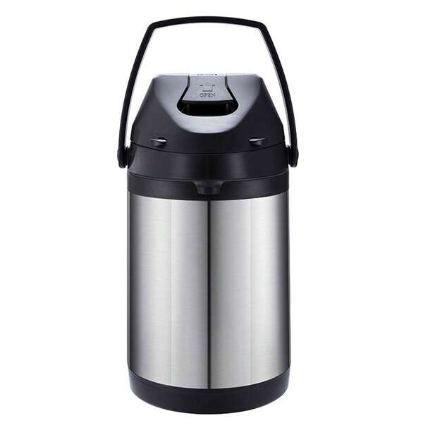 3L Lever-Action Airpot Coffee Carafe - Insulated Beverage Dispenser For Hot & Cold Drinks