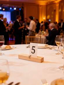 44/15/10/5pcs Table Number Clips,Rustic-Style Card Holders, Suitable For Weddings,Valentine's Day,Ramadan,Christmas.Wedding Party Table Number Stand, Place Card Holders, Conference Exhibition Rack, Ideal For Weddings, Birthdays, Graduations. Also Suitable As Thanksgiving/Christmas Memorial Gifts, Crafts. - Multicolor - View 2