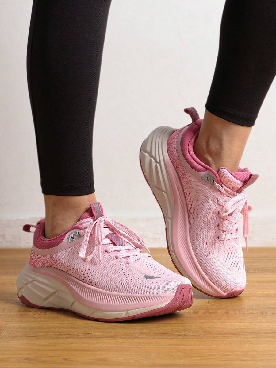 Comfortable Women's Walking Shoes With Cushioning ActiveBreeze Non-Slip Running And Tennis Sneakers | Breathable Athletic Shoes For Gym Workouts - 粉色 - 查看 1