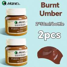 2 Bottle Marie's Fabric Paint, 50ml/1.7fl. Oz - Vibrant Colors Available For Clothes Permanent, Professional Textile Pigments Kit For Artists & Crafters, Ideal Gifts Art Tools For T-Shirts, Shoes, Jeans, Canvas Bags, DIY Projects In Christmas, New Year - 2pcs - View 22