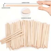 200pcs Multi-Purpose Beveled Waxed Wooden Sticks For Daily Use,Cheap,Stocking Stuffers,Makeup,Makeup Tools,Cheap Stuff,Gifts,Gifts For Women,Christmas Gifts,Giveaways,Travel,Cheap Stuff,Travel Essential - Multicolor - View 6