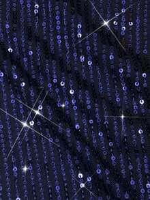 RNU Đầm ôm sát hở lưng màu xanh hải quân đính sequin, lãng mạn, gợi cảm, không tay, thích hợp cho hẹn hò, tiệc tùng, hộp đêm, dạo phố, lễ hội, Ngày Valentine, Năm mới, sinh nhật, Xuân/Hè/Thu/Đông, trang phục nữ mùa thu, khách dự đám cưới, váy ngắn nữ mới. - Màu xanh hải quân - Xem 2