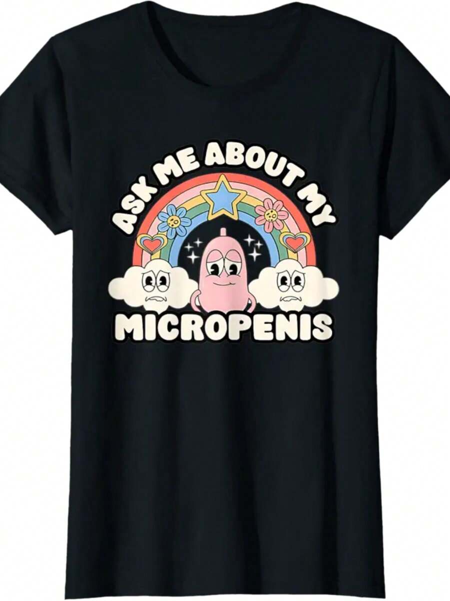 Funny Inappropriate Embarrassing Gag Meme Adult Humor Men T-Shirt - Black - View 1
