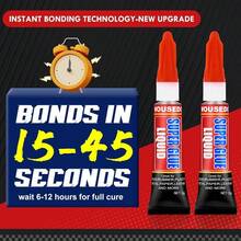 Fast Drying Super Glue Liquid Clear Strong Cyanoacrylate Adhesive For Wood Rubber Leather Plastic Metal DIY Crafts - 1 - Xem 4