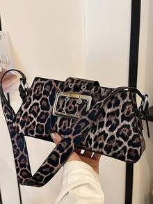 Leopard Patterned Shoulder Bag, Cheetah Patterned Homeless Handbag, Women's Leather Retro Handbag, Wallet, Backpack, Handbag, Women's Handbag, Women's Wallet, Women's Handbag, Women's Work Bag, Women's Handbag, Women's Car Accessories, Personalized Gifts, Women's Wallets And Bags, Travel Essentials, Christmas Gifts, Valentine's Day Gifts, Winter, Accessories For Women, Christmas Wallet, Makeup Bag, Christmas Bag, Travel Accessories, Gifts For Women, Cosmetics Bag - Multicolor - View 5