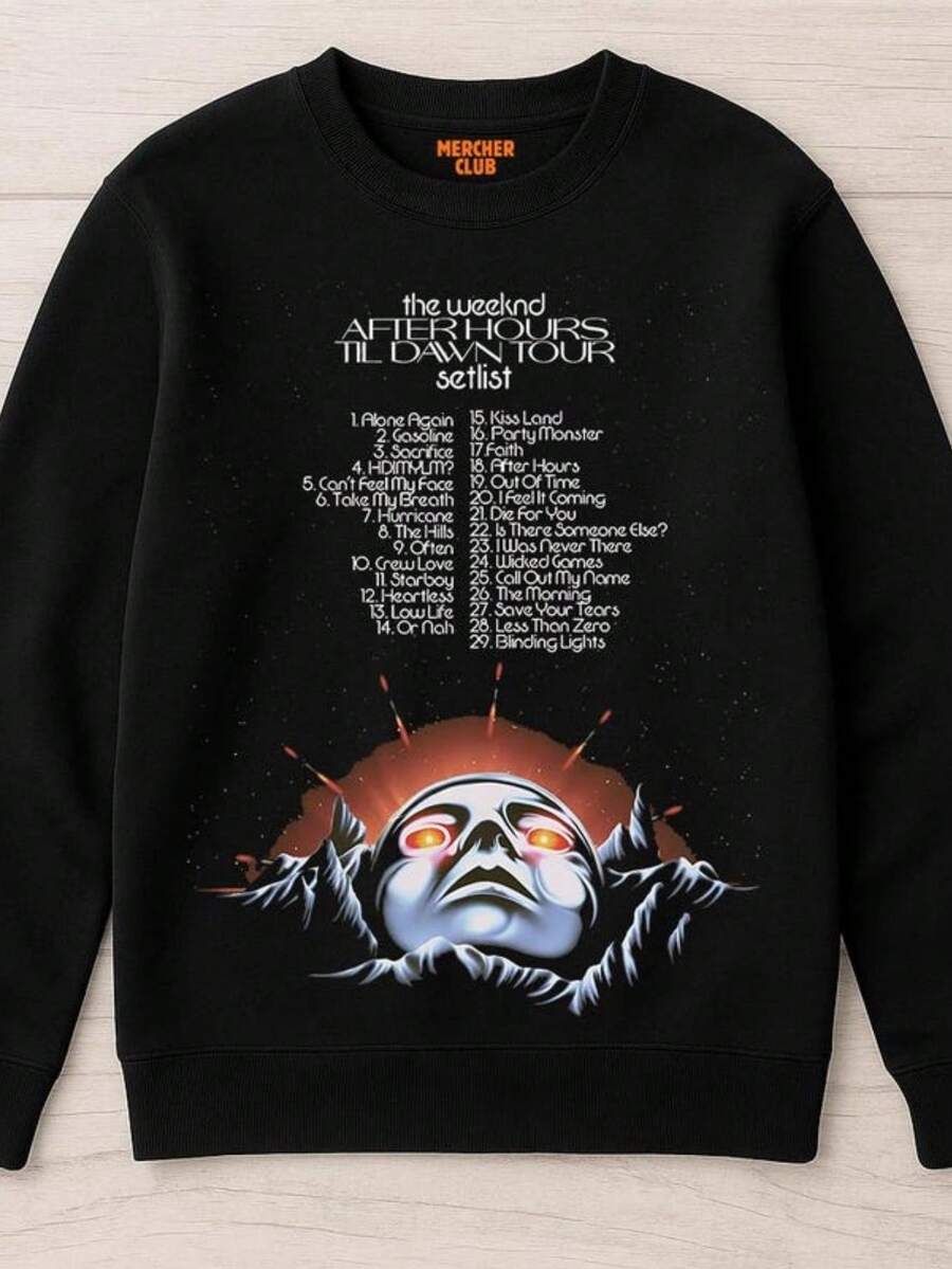 Sweatshirt  After Hours Til Dawn Tour Blinding Lights Save (2) - 黑色 - 查看 1