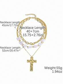A Daily Luxurious And Elegant Cross Pendant Necklace Suitable For Gift Giving And Daily Wear