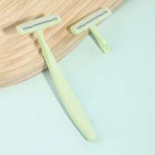 2pcs Professional Stainless Steel Precision Eyebrow Razor & Face Trimmer, Suitable For Beginners (Male & Female) - Includes 1 Replacement Blade, Protective Cap & Easy-To-Use Design, For Accurate Shaving, Eyebrow Shaping & Grooming - Portable Manual Tool For Home & Travel, Personal Beauty Accessory | Replaceable Blades, Precise Shaping Tool - Mint Green - View 10