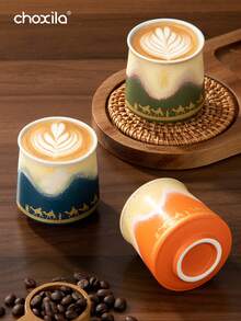 choxila 1pc Saudi Arabian Coffee Cup, Middle Eastern-Style Desert Camel Design Ceramic Mug, Aesthetic Espresso Mug, Tea Cup, 120ml. Ideal For Afternoon Tea, Family Gatherings, Holiday Party Supplies, Cafes, Hotels, And Camping