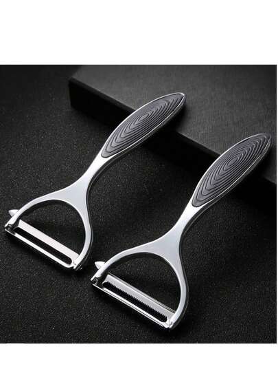 3/1 Pc Multi-Function Vegetable Cutter & Peeler - High-Quality Stainless Steel Build, Smooth Operation & Anti-Slip Handle, Perfect For Daily Meal Prep, Salad Making, Camping Meals & Picnics, Easy To Rinse & Store, Versatile Kitchen Accessory For Home & Outdoor Use,Kitchen Essentials,Kitchen Gadgets,Home Decor,Kitchen Items,Kitchen Accessories,Valentine's Day