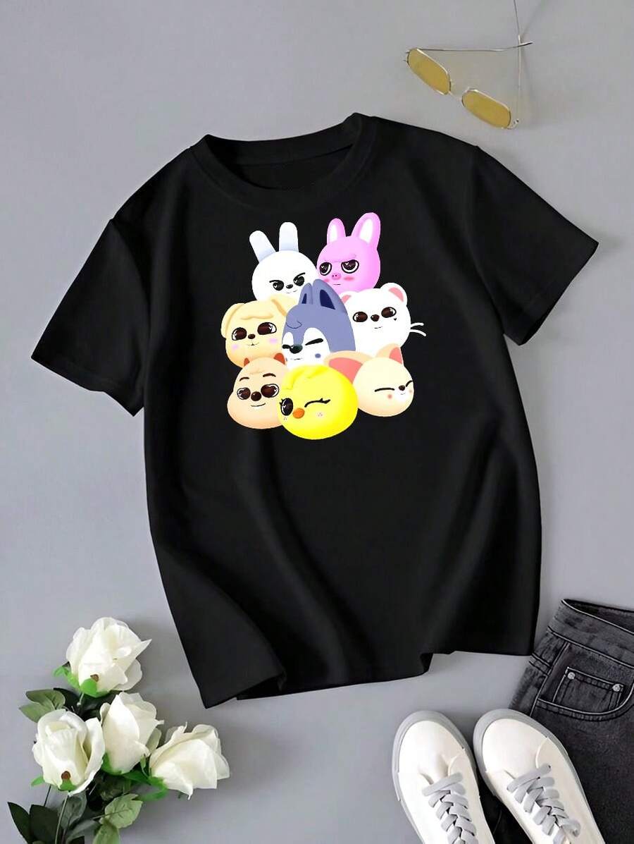 SKZOO  SKZ Classic T-Shirt - 黑色 - 查看 1