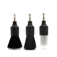 3 件套全新汽车细节清洁刷电动钻刷猪鬃毛刷汽车内饰清洁缝隙刷 - 黑色 - 查看 7