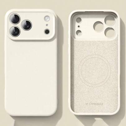 Ốp lưng điện thoại silicon lỏng từ tính cao cấp, hỗ trợ sạc không dây, cảm ứng mượt mà, tương thích với iPhone 17 Pro Max, 17 Pro, 17 Air, 17, 16 Plus, 15, 14, 13, 12 Pro Max, 11. Quà tặng mùa xuân.