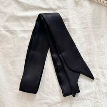 1 chiếc thắt lưng bản rộng bằng lụa satin thời trang, mũ đội đầu đa năng cho nữ, thích hợp cho váy cưới, nơ buộc, phụ kiện trang trí tóc - Nhiều màu - Xem 2