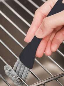 2pcs Barbecue Cleaning Brush Set, Stainless Steel Grill Cleaning Brush With Handle, Reusable Metal Bristles, Non-Stick Barbecue Accessories, Suitable For Garden Outdoor Grilling, Efficient Maintenance Of Grill, Barbecue Accessories, Post-Party Cleaning Items, Christmas Party Post-Cleaning Items - Multicolor - View 8