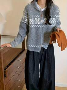 Women Sweaters - Grey - View 1
