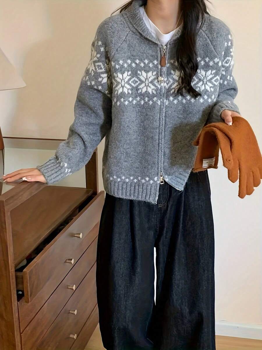 Women Sweaters - Grey - View 1