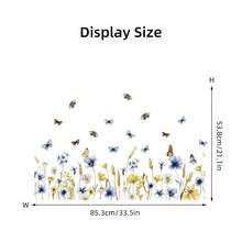 BRUP 1 张可爱雏菊墙贴，白色花瓣，向日葵，绿叶和花卉图案，可移除，即撕即贴，适用于儿童房和婴儿房装饰，充满奇思妙想的春季主题艺术 - 彩色 - 查看 15