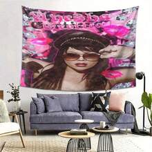 [Peach Beige Tapestry] Premium Peach Beige Fabric Tapestry - Inspired By Ayesha Erotica - Living Room Bedroom Office  Party Decor - Ideal Birthday Gift - Nhiều màu - Xem 1