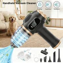 [Aspiradora de mano de alta potencia] Aspiradora de mano inalámbrica Belibuy de 2000 mAh de alta potencia: adecuada tanto para uso doméstico como en automóvil, recargable por USB, núcleo de filtro reutilizable, incluye herramientas para espacios, múltiples accesorios (cepillo de limpieza)