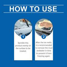 Multi-Purpose Deicer, Car Windshield Deicing & Anti-Freeze Agent, Anti-Fog, Anti-Dust, Clear Vision Deicer, Car Cleaning - Blue and White - View 3