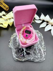 1条99颗斋月祈祷念珠项链，带水钻手动计数器，高档礼盒包装，5种颜色可选（适用于日常祈祷、斋月祈祷、活动计数） - 多色1 - 查看 9