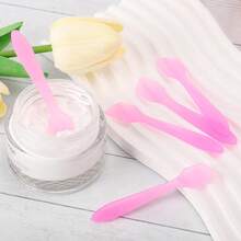 10 Stücke/20 Stücke Kosmetikspachtel - Für Kosmetika, Gesichtscreme, kleine Löffel - Kosmetikspachtel - Multifunktionaler Mini-Applikator zum Mischen von Gesichtscreme, Hautpflegeprodukten oder Gua Sha Schalen, Maskenspachtel - Pink - Übersicht 6