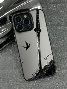 1 Stück Horror Japanisches Samurai Schwert Muster Anti-Sturz Handyhülle, kompatibel mit Apple iPhone11/12/13/14/15/16/16PRO/16PROMAX/17promax/AIR/Ix/Xr - Verschiedenfarbig - Übersicht 3