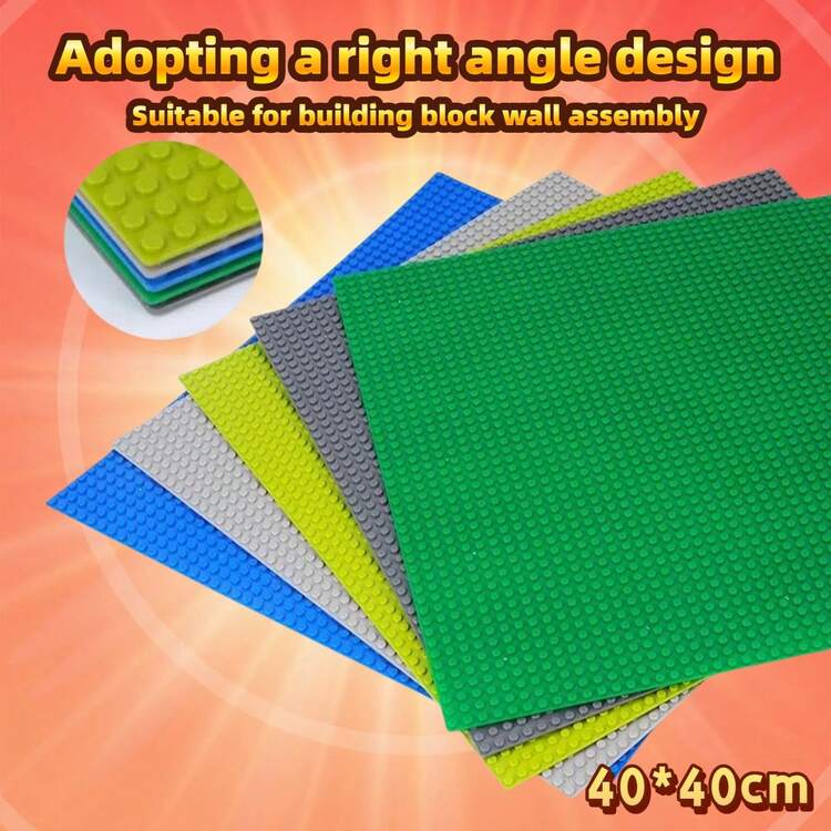 1 tấm đế gạch xây dựng 50X50, phù hợp với tất cả các mô-đun xây dựng thương hiệu lớn, 15,7X15,7 inch, quà tặng ngày lễ/sinh nhật/giáng sinh - Nhiều màu - Xem 7