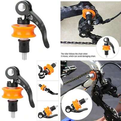 VGEBY1 - Soporte de cadena para bicicleta, herramienta de liberaci¨®n r¨¢pida, herramienta de limpieza para limpieza, reparaci¨®n de mantenimiento, accesorio de ciclismo(default)