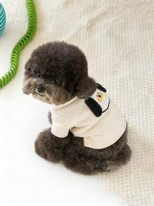 1件 HUITAIYANG 宠物卫衣，狗狗衣服，狗狗卫衣，秋冬季保暖宠物服装，猫咪上衣防掉毛，可爱狗狗印花，适合中小型犬猫 - 彩色 - 查看 13