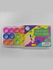 Fidget Silicone Sensory Ring, Soft Skin-Friendly Pressable Stress Relief Ring, Adult Office Commuting Desktop Decompression Tool, Daily Relaxation Valentine's Day Gift - Multicolor - View 9