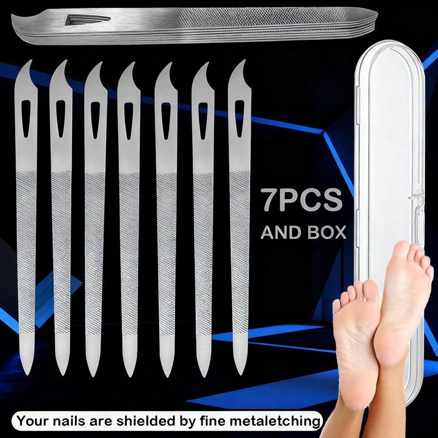 Sturdy Metal Nail File, Professional Manicure File, Suitable For Removing Nail Polish/Gel Remover. - Multicolor - View 1