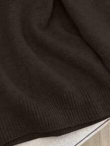 1 Áo len trơn hở vai, áo chui đầu dài tay thanh lịch, quyến rũ dành cho nữ - màu nâu - Xem 8