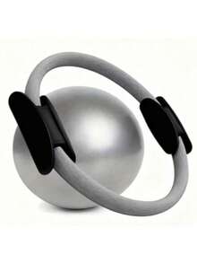 2pcs/Set Pilates Ring And Yoga Ball Set - Fitness Set, Equipped With Polypropylene Ring And Non-Slip PVC Yoga Ball, Durable, Shock-Absorbing, Suitable For General Exercises And Home Workouts. - Multicolor - View 11