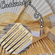 个性化婚礼扇，刻字新娘回礼，定制刻字白纸竹折扇，个性化小礼物，防水防霉，时尚可爱，高品质定制，适用于茶室、家居、花园、办公室、周年纪念、情人节、母亲节、生日、父亲节、毕业典礼、婚礼、乔迁庆典等各种场合。，Poetcore，永恒之爱 - 彩色 - 查看 11