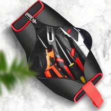 Bolsa de Herramientas de Lona para Electricista, Bolsa Organizadora de Herramientas Portátil con Asa, 10 X 3,9 X 4,3 Pulgadas/12 X 4,3 X 5 Pulgadas(One Layer 31x11x13cm) - Doble capa 31x11x13cm - Ver 4