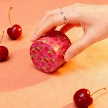 Cute Tobacco/Herb Grinder - Pink & Pretty Strawberry/Cherry Metal Grinder, 4-Piece 50MM, Smoking Accessories, For Smokers - 櫻桃 - 查看 2
