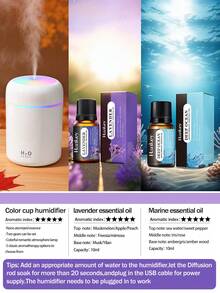 一个300毫升车载空气清新剂,室内香氛加湿器,USB供电,两种工作模式,7色LED灯,缺水智能关机,静音喷雾,方便的精油扩散器,非常适合房间装饰、办公室、客厅、汽车使用,也是送给女性的精美礼物。 - 彩色 - 查看 22