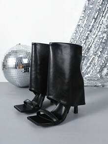 Elegant Strap Commuter High Heel Sandals For Women - Black - View 14