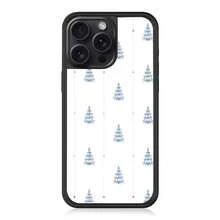 1 pieza Funda de teléfono a prueba de golpes y caídas,  Azul, árboles, repetido compatible con iPhone 17, 17 Pro Max, 17 Air, 16, 16 Plus, 15, 14, 13, 12, 11, XS, XR, X, 7, 8 Plus, Pro Max, Mini, 13 Pro Max, 16 Pro Max, resistente al agua y a los arañazos - Negro - Ver 2