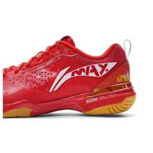 LI-NING Unisex Badminton Shoes, Lightweight Cushioned Casual Sports Shoes AYAU005-2 - Dreamy Blue/Flame Red - View 7