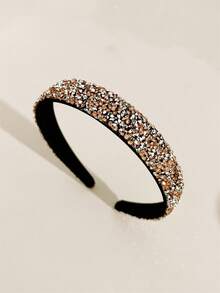 2pcs Rhinestone Headbands For Women, Minimalist Wide-Banded Non-Slip Hair Accessories, Elegant & Versatile For Daily Use, Hair Band, Hair Hoop