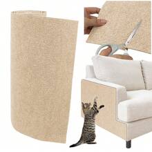 2Pcs Multicolor Polyester Cat Scratch Protectors For Furniture Wall Couch, Pasteable Trimmable Carpet Scratcher Mat For Covering Cat's Tree Tower Scratching Post Replacement Pads, Turn Anything Into A Cat Scratch Pad - M - Xem 5